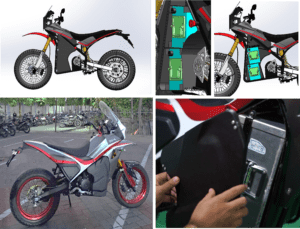 Desain rancangan dan realisasi motor EV-A karya tim STP Klaster Otomotif ITS yang mengedepankan sistem manajemen energi