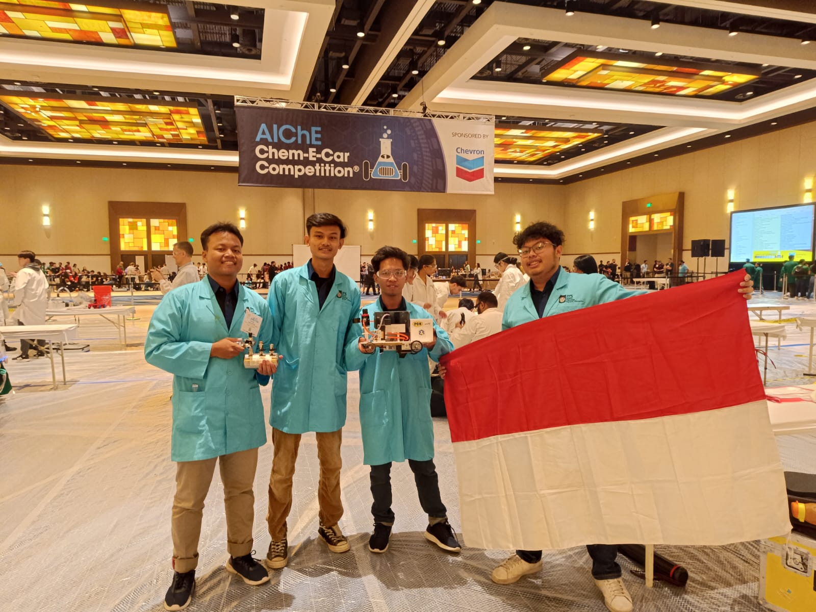 ITS Spectronics team is Indonesia's only representative with Spectronics 23 car in the Chem E-car competition held by AIChE in Florida, USA.