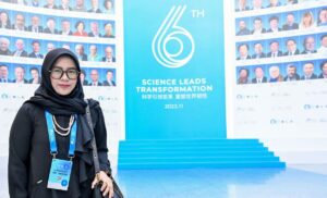 Gambar Fatma ketika menghadiri WLA Forum 2023