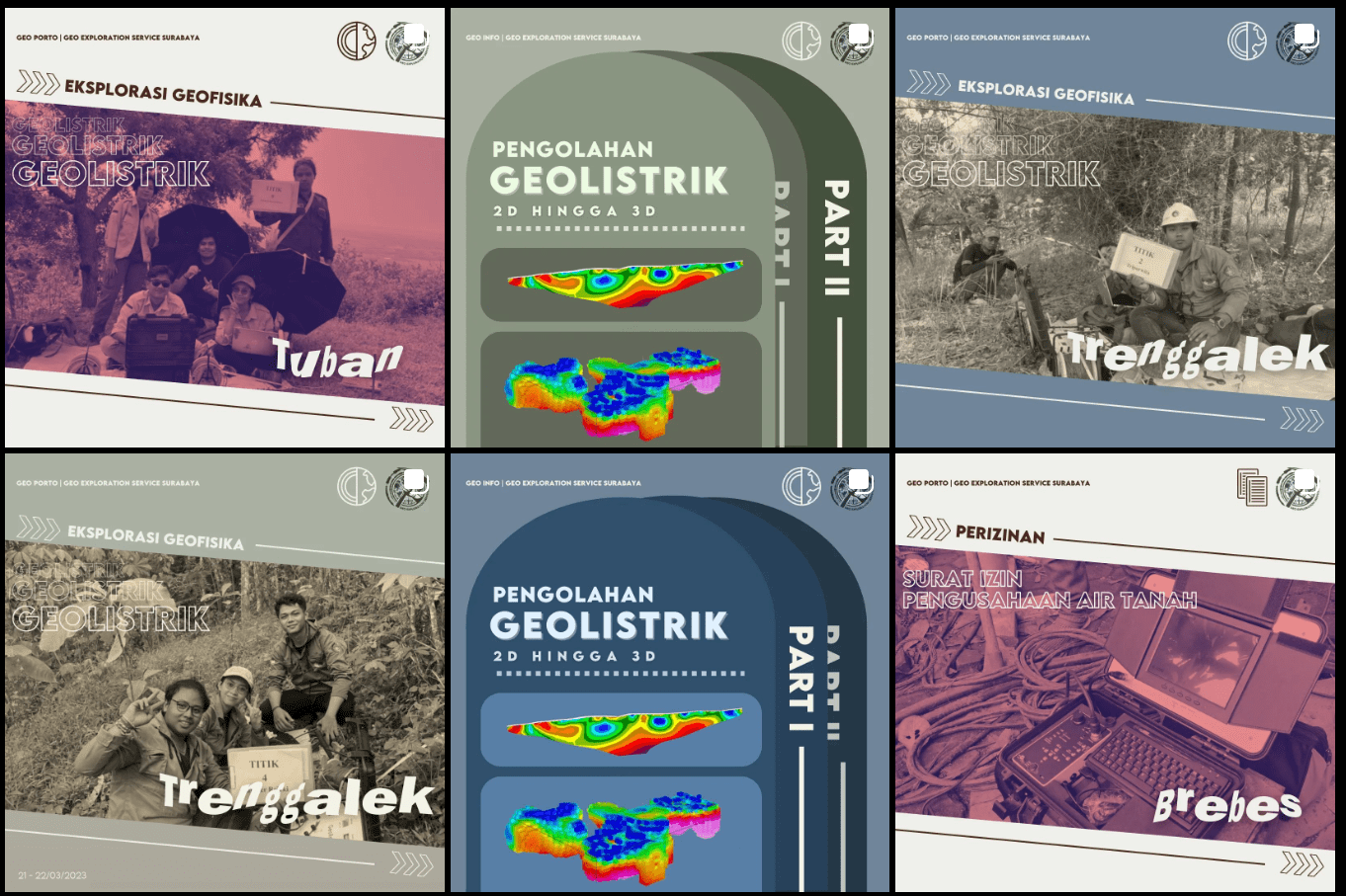 Gambar portofolio proyek perusahaan jasa konsultan Geo Exploration Service