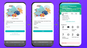 Tampilan aplikasi smart village ITS