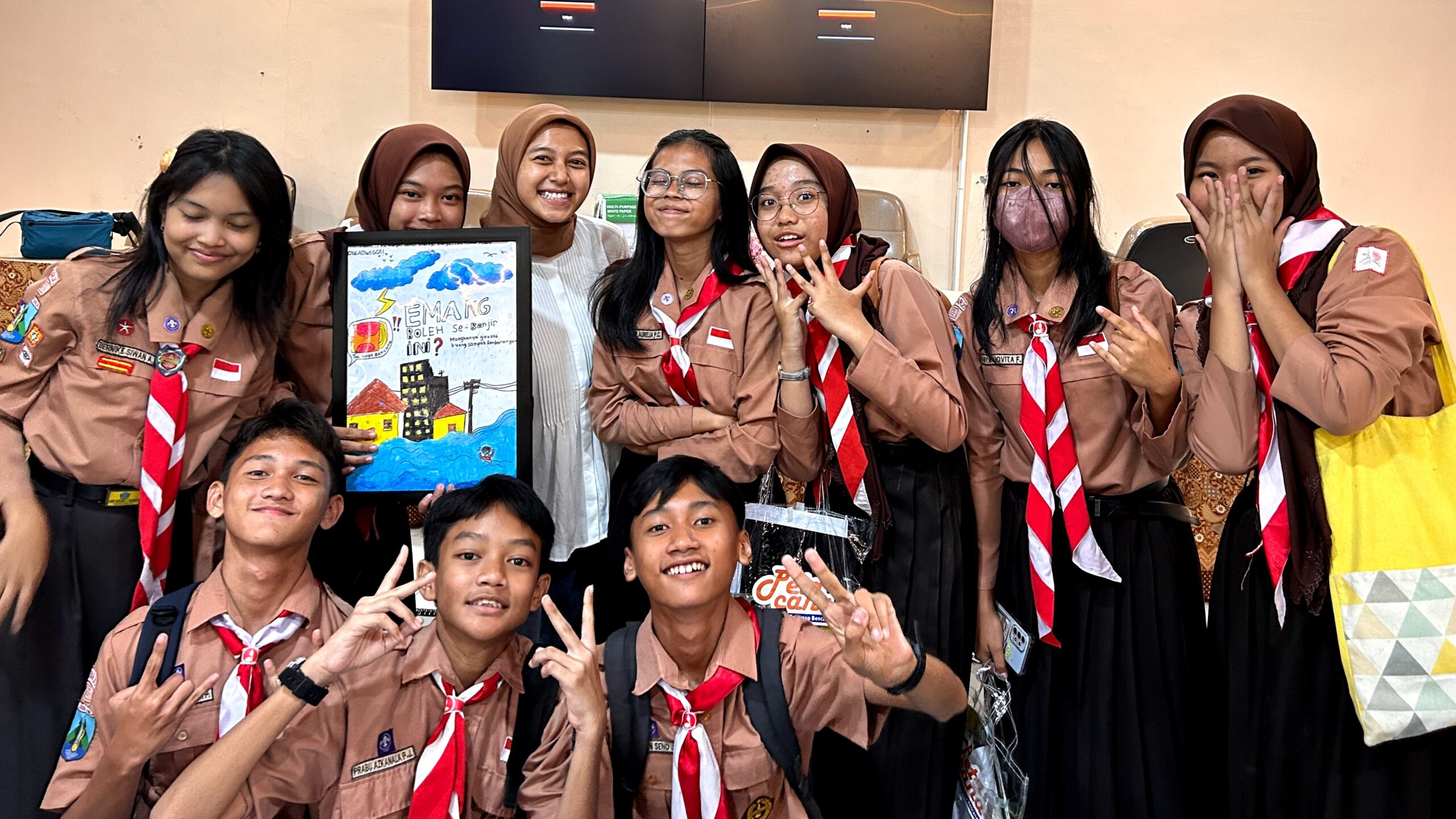 Gambar siswa setelah edukasi kebencanaan