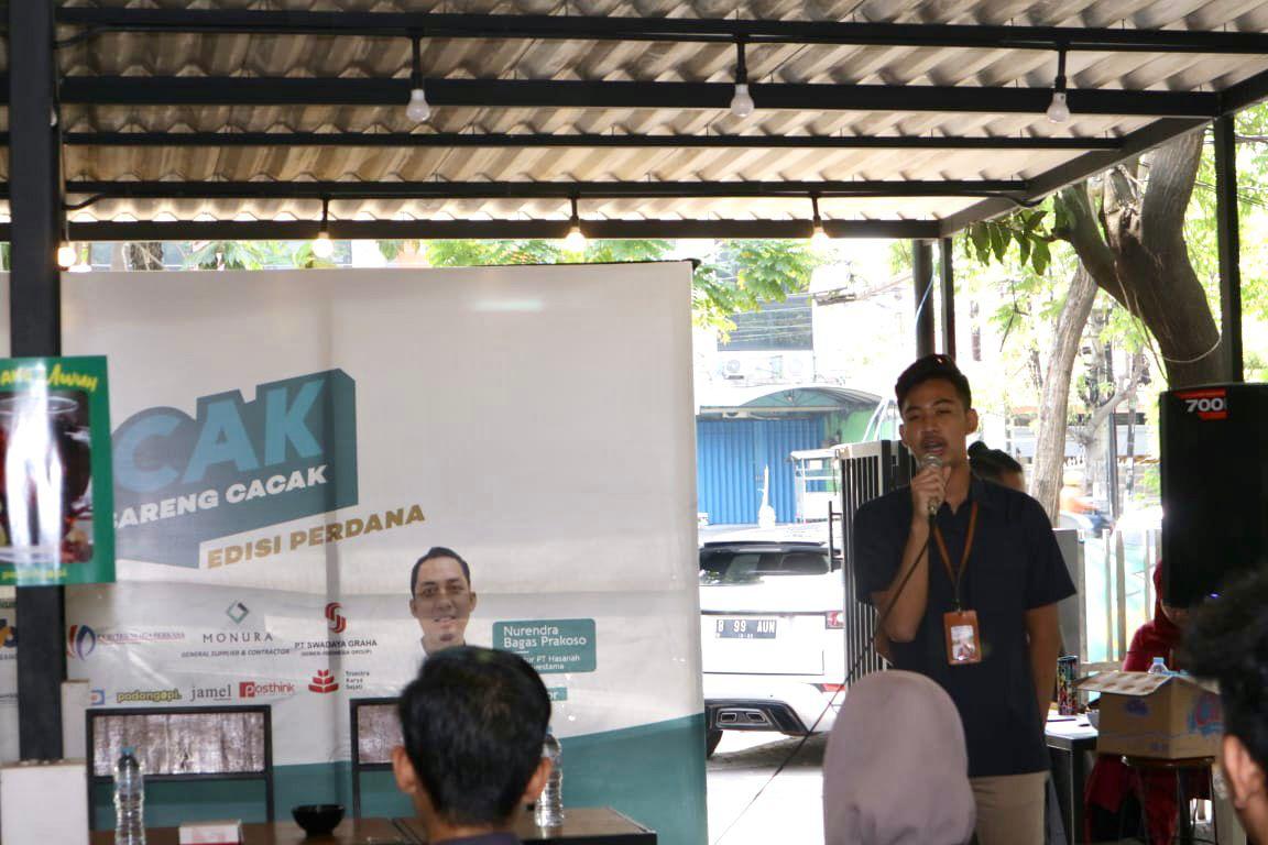 Muhammad Naufal Arsy Katon saat membuka acara Ngocak