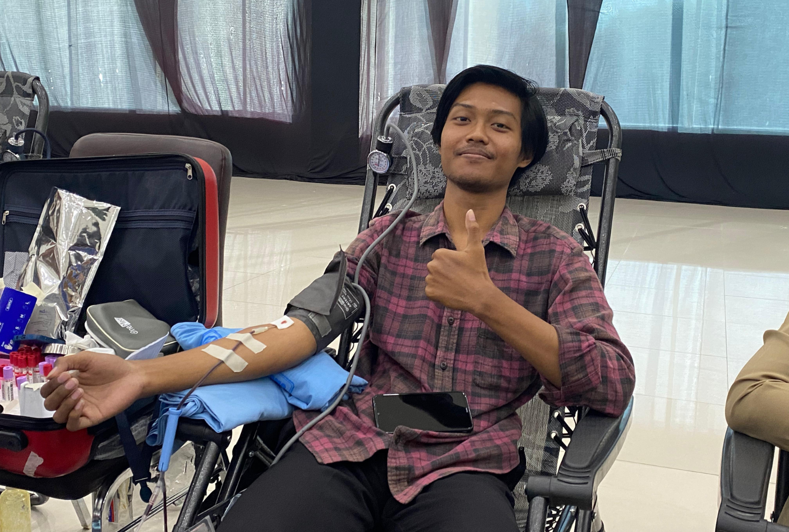 Gambar peserta antusias karena akan mendorongan diri