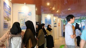 Deretan poster rancangan bisnis hasil karya mahasiswa Departemen Statistika ITS dalam Pameran Inovasi Bisnis Statistik