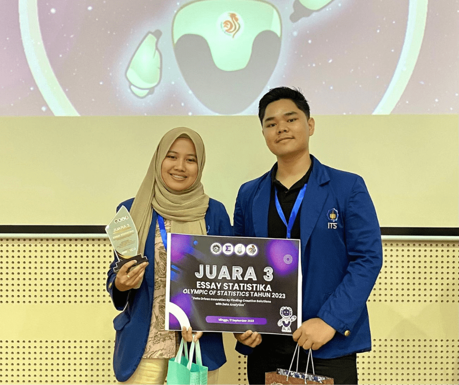 Gambar Annisa Nurul Fitria ketika mengikuti kompetisi Olympics of Statistics 2023