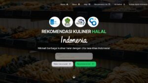 Tampilan awal Halal Waypoints and Verified Eateries (HalalWave), platform digital pencari kuliner halal di Indonesia
