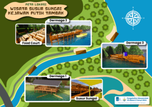 Denah serta sketsa bangunan dermaga