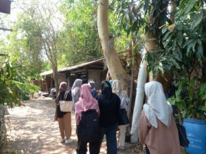 Gambar Tim KKN Abmas ITS melakukan observasi di Kampung Herbal