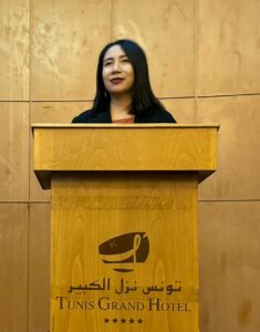 Salah satu perwakilan Indonesia dalam Konferensi TAKSNA Yuni Setyaningsih SKPm MSc