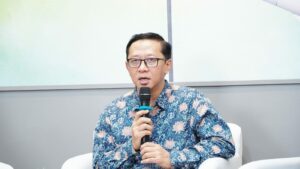 Sekretaris Eksekutif Seleksi Nasional Penerimaan Mahasiswa Baru (SNPMB) 2025 Bekti Cahyo Hidayanto SSi MKom saat menjelaskan ketentuan pelaksanaan SNBT-UTBK 2025