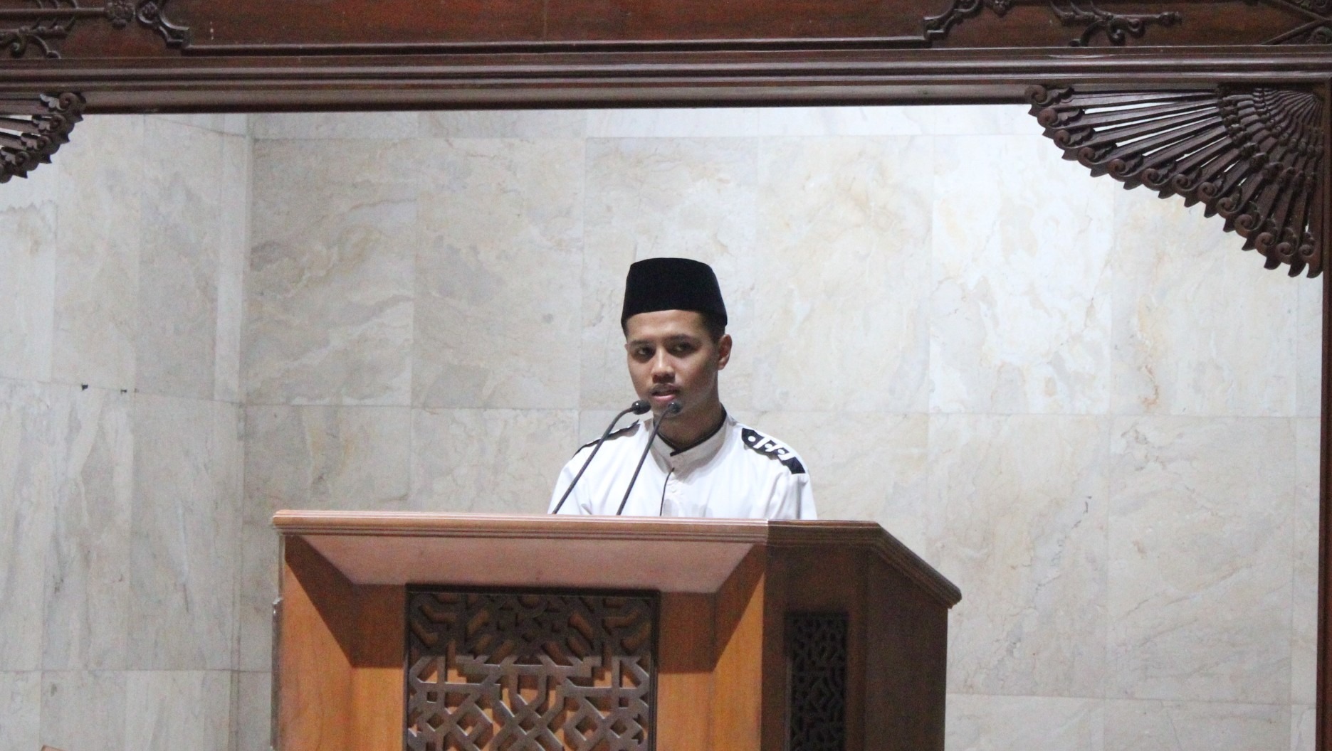 Gambar Sambutan Ketua Pelaksana RDK ITS ke-47 Bara Ardiwinata sewaktu pembukaan RDK ITS ke-47