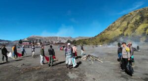 Gambar Penutupan kawasan Bromo untuk wisatawan ketika pelaksanaan Hari Raya Nyepi selama dua hari