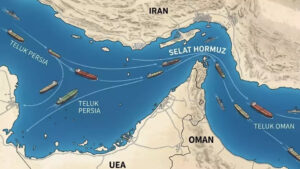 Selat Hormuz di wilayah Iran yang menjadi lintasan berpengaruh dalam perdagangan minyak dunia (sumber: beritasatu.com)