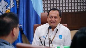 Prof Muhamad Hatta ST MSi PhD berikan sambutan dalam kegiatan Penandatanganan MoU dengan CIMB Niaga