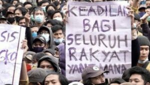 Demosntrasi penegakan keadilan