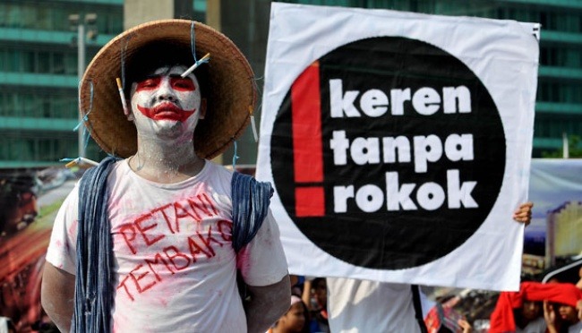 Kampanye anti rokok oleh para pemuda (Sumber:Tempo)
