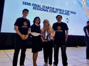 Tim Hi-VITS dari ITS yang berhasil meraih juara Regional Malang Startup World Cup (SWC) 2026 dan akan berlanjut pada kompetisi tingkat internasional di Silicon Valley, Amerika Serikat