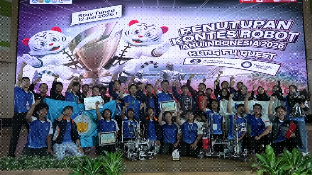 Pertahankan Juara KRAI, Tim Robot ITS Wakili Indonesia ke Hong Kong