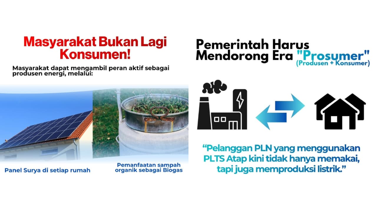 Era prosumer sebagai salah satu solusi krisis energi dan peran aktif masyarakat sebagai produsen energi menurut Dr Ir Arman Hakim Nasution MEng