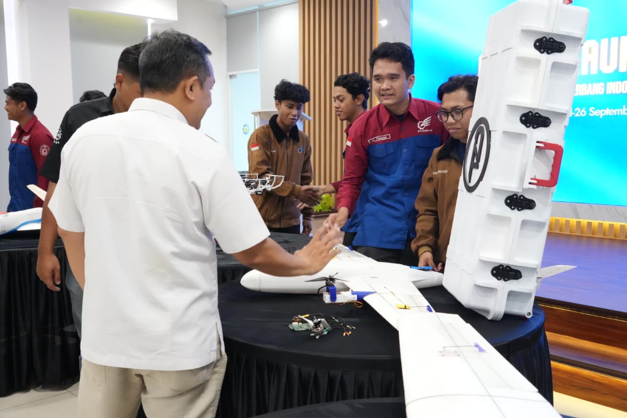 Divisi Technology Development (TD) menunjukkan inovasi pesawat nirawaknya yang mampu mempercepat penanganan bencana dan kecelakaan lalu lintas