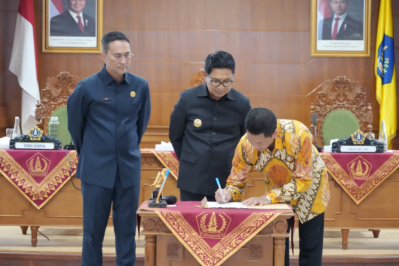 Penandatanganan penyampaian minat Program Beasiswa Afirmasi Pemkab Badung dengan ITS