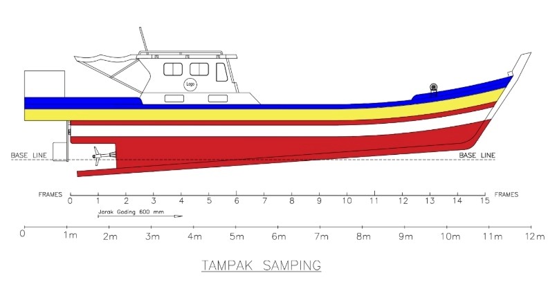 Desain kapal nelayan untuk pengaplikasian Cold Storage yang dirancang oleh TEP 25 ITS 2026