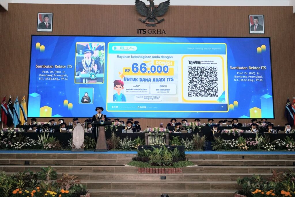 Donasi Dana Abadi ITS di Wisuda ke-134 Tembus Rp 424 Juta