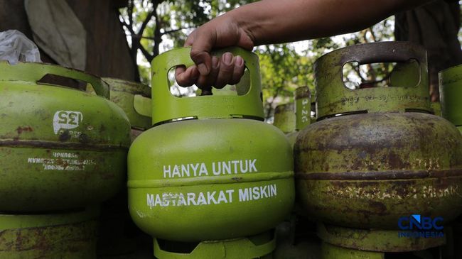 LPG komersil yang digunakan sebagai bahan bakar utama untuk memasak di rumah tangga. (sumber: CNBC Indonesia)