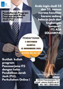 Pendaftaran Program Pascasarjana Kelas Pendidikan Jarak Jauh (PJJ)