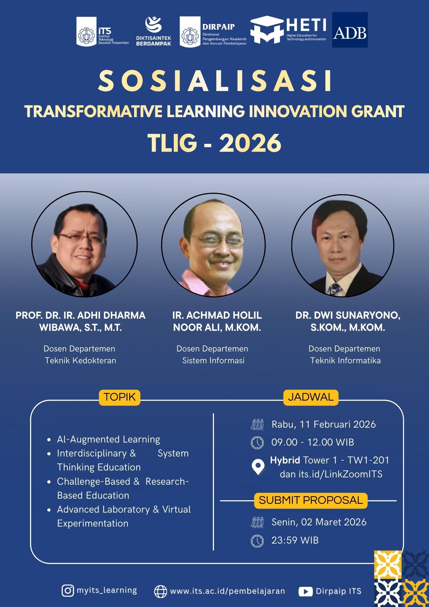 Tlig Sosialisasi Transformative Learning Innovation Grant (TLIG ...