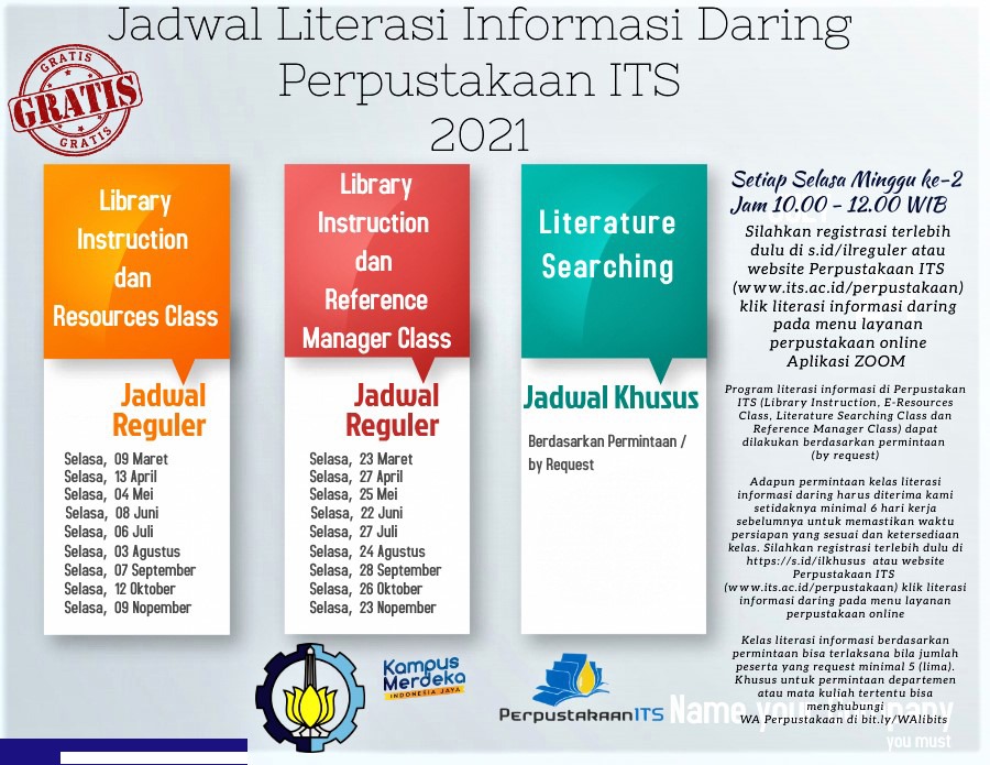 Program Literasi Informasi Perpustakaan ITS - Perpustakaan