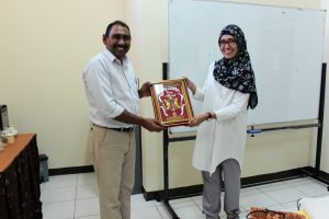 Kunjungan Oleh : Dr. Ashfa, S.T., M.T. (Universitas Syiah Kuala) Banda Aceh