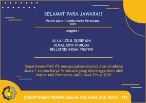 JUARA 1 LOMBA KARYA PERENCANA 2020