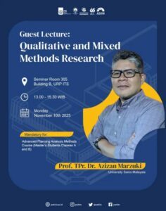Kuliah Tamu : Qualitative and Mixed Methods Research