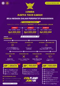 Lomba Karya Tulis Ilmiah – Bela Negara dalam Perspektif Mahasiswa