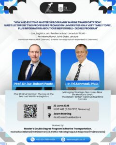 Penerima Sertifikat Guest Lecture Series New and Exciting Master’s Program in Marine Transportation