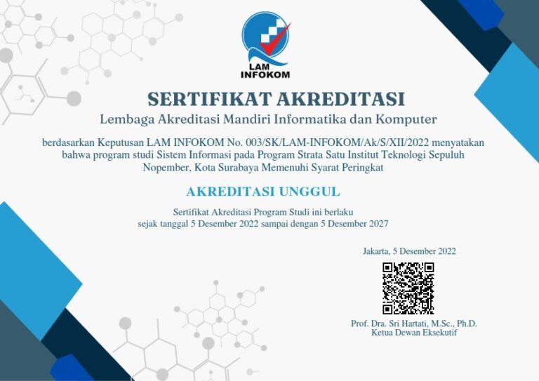 Program Studi Sarjana (S1) - Departemen Sistem Informasi