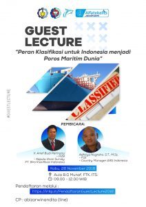 Guest Lecture – Peran Klasifikasi untuk Indonesia menjadi Poros Maritim Dunia
