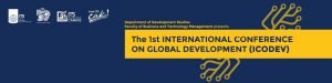 The 1st International Conference on Global Development (ICODEV)