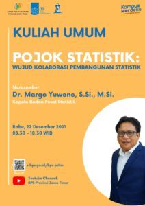 Kuliah Umum Pojok Statistik, 22 Des 2021
