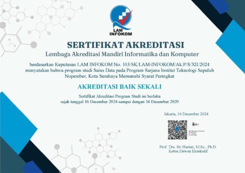 Bachelor in Data Science Accreditation 2024-2029