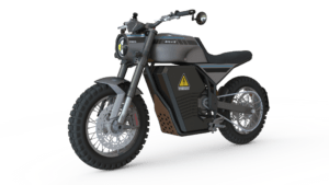 Test Drive Prototype E-Scrambler BEV motorcycle