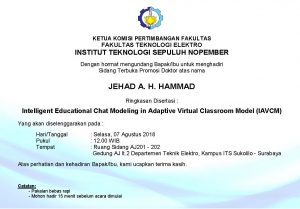 Sidang Terbuka Promosi Doktor Jehad A. H. Hammad