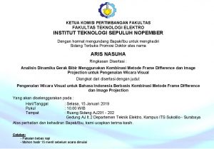 Sidang Terbuka Promosi Doktor Aris Nasuha