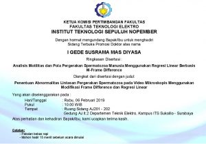 Sidang Terbuka Promosi Doktor I Gede Susrama Mas Diyasa