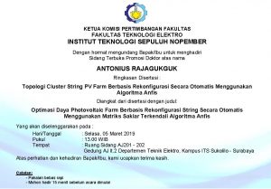 Sidang Terbuka Promosi Doktor Antonius Rajagukguk