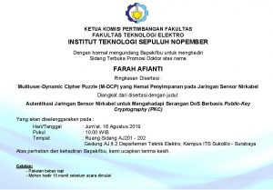 Sidang Terbuka Promosi Doktor Farah Afianti