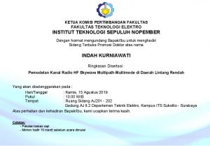 Sidang Promosi Doktor Indah Kurniawati