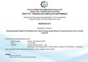 Sidang Terbuka Promosi Doktor Nurhayati